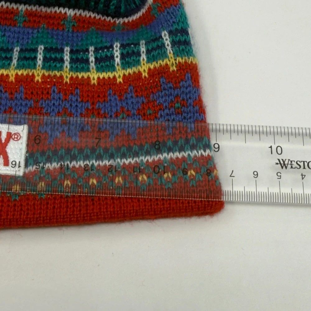 Vintage Swix Wool Blend Swedish Ski Nordic Hat w Tassel 50% Wool 50% Acrylic EUC